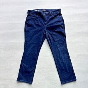 NYDJ Women Jeans 16W Marilyn Straight Dark Wash Plus Size Classic Stretch Preppy
